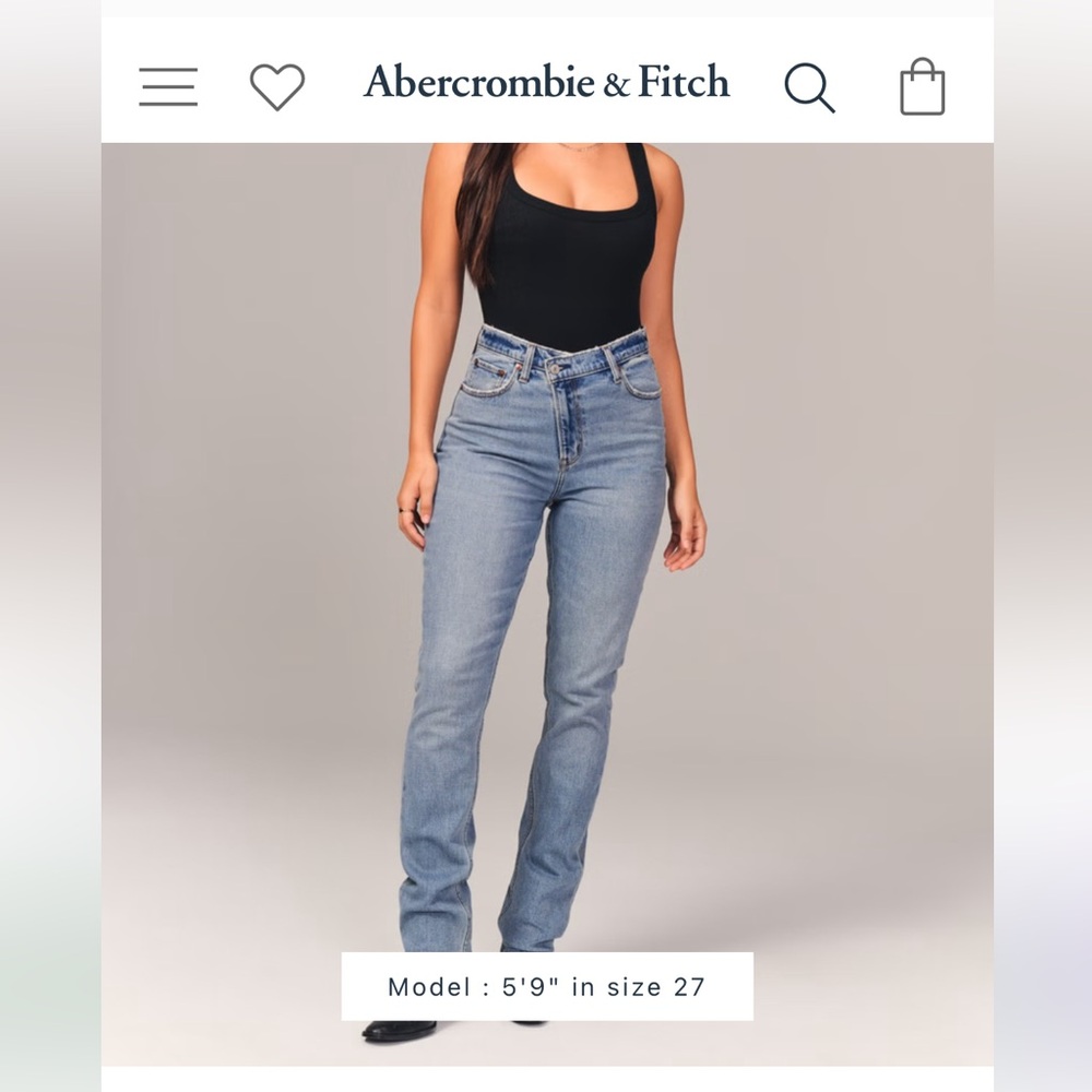 Abercrombie Curve Leg Jeans